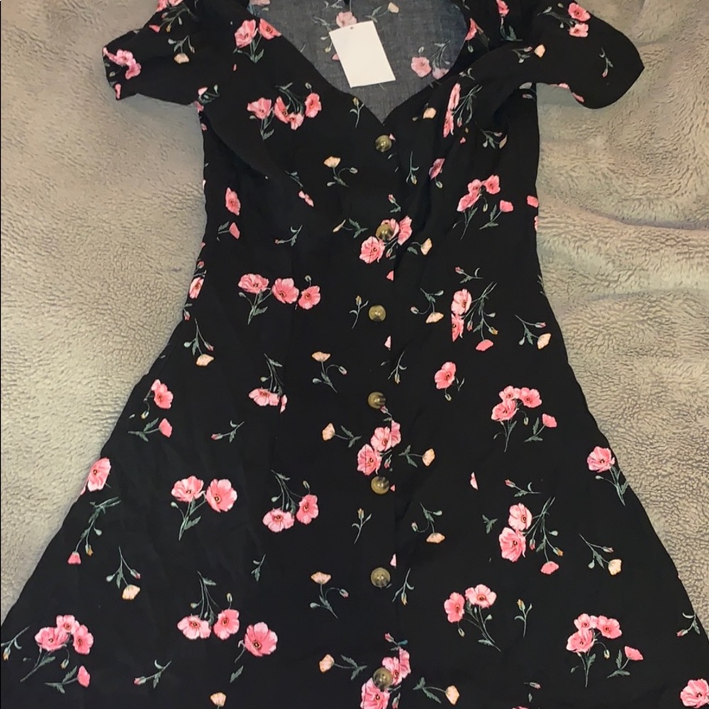 floral h&m dress